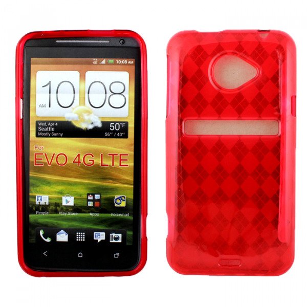 Wholesale HTC Evo 4G LTE Gel Case (Red)